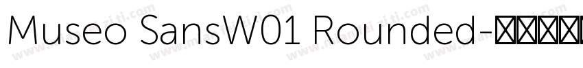 Museo SansW01 Rounded字体转换